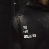 The Lost Generation - The Black White Dotted Hoodie - M