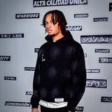 The Black White Dotted Hoodie - Yin Yang of Creativity